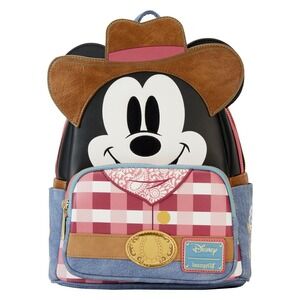 Loungefly‎ Disney Western Mickey Mouse Cosplay Mini Backpack